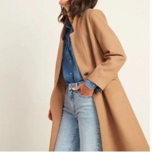 NWOT Old Navy Oversized Soft Brushed Overcoat - Camel - Small